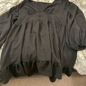 Elegant Black Women's Top